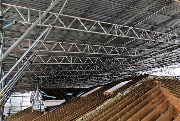 Temporary Roof Systems Scaffolding Services